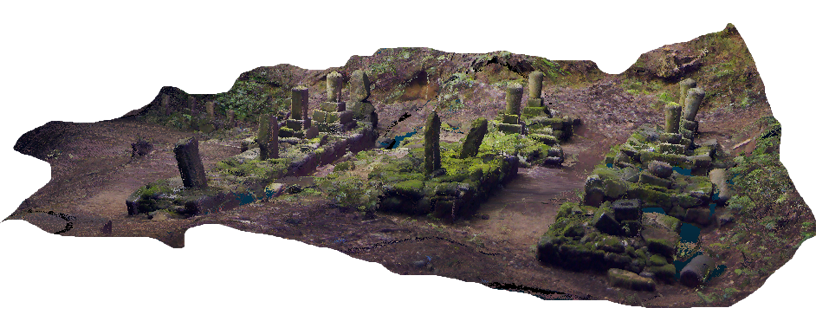 某寺院墓地3Dデータ