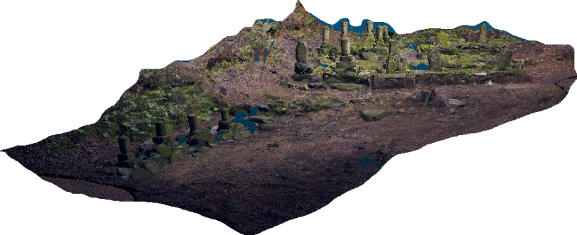 某寺院墓地3Dデータ